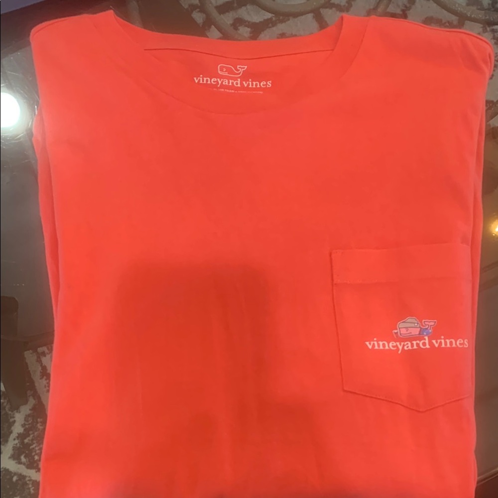 Vineyard Vines Red Short Sleeve Tee